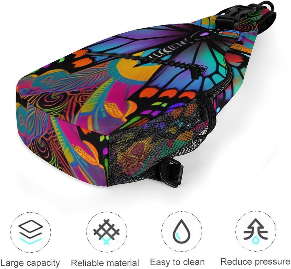 Men Women Travel Backpack Camping Outdoor Bag, Moth Gothic Witchy Sun Moon Sling Bag Backpack Daypack for Swimming Running Cycling Biking Camping, Breathable Bookbag