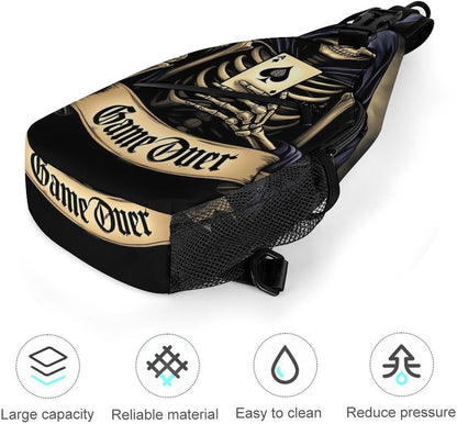 Men Women Travel Backpack Camping Outdoor Bag, Moth Gothic Witchy Sun Moon Sling Bag Backpack Daypack for Swimming Running Cycling Biking Camping, Breathable Bookbag