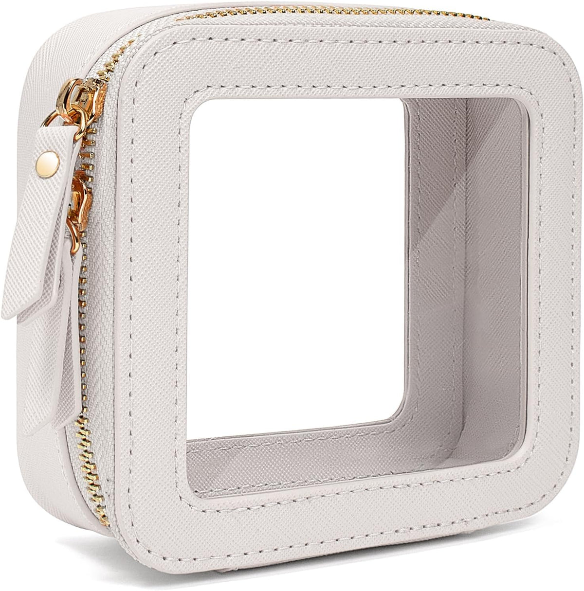 Travel Clear Makeup Bag Set, TSA Approved Cosmetic Bag Case with Zipper Portable Makeup Pouch Toiletry Bag Traveling Cosmetic Organizer Storage Bag Car Organizer Car Essentials
