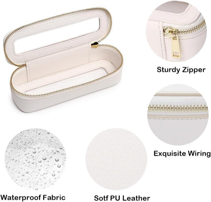 Travel Clear Makeup Bag Set, TSA Approved Cosmetic Bag Case with Zipper Portable Makeup Pouch Toiletry Bag Traveling Cosmetic Organizer Storage Bag Car Organizer Car Essentials