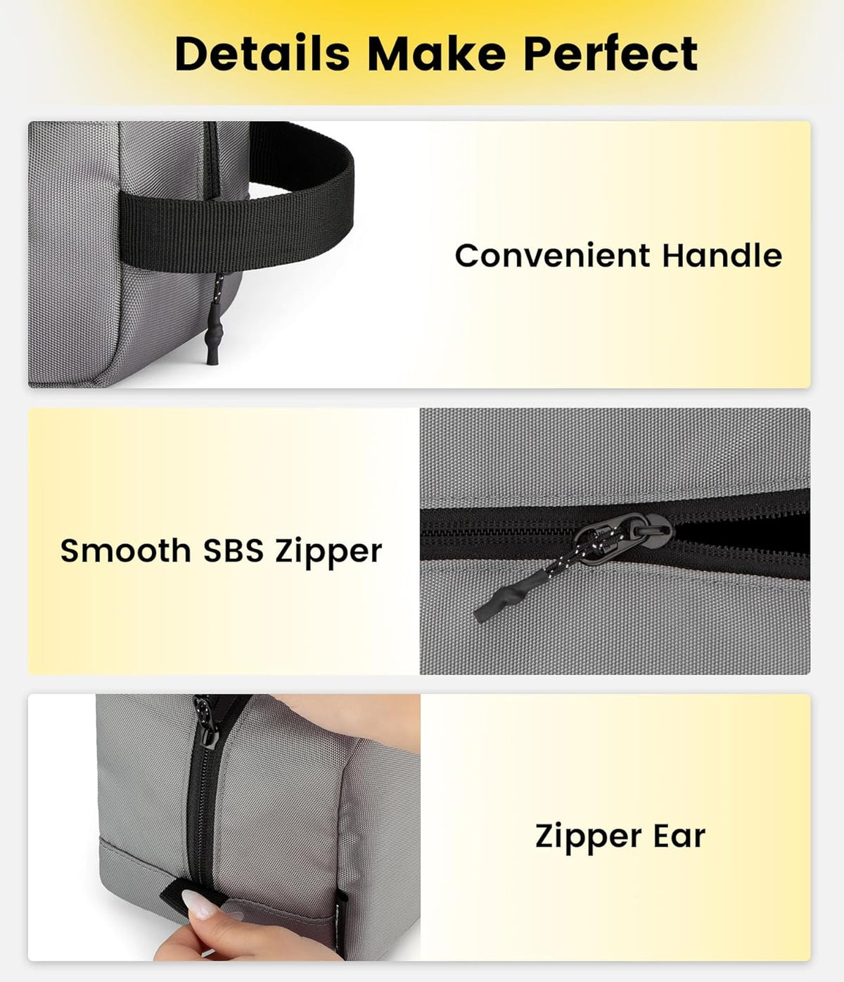 Travel Toiletry Bag for Men - Hanging Toiletries Bag Water Resistant Travel Bag for Toiletries Accessories