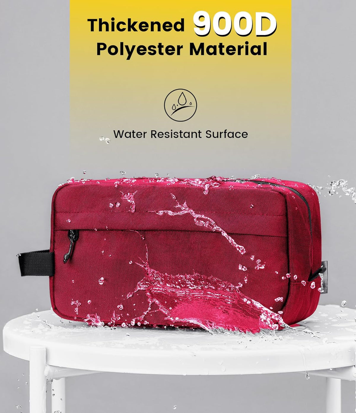 Travel Toiletry Bag for Men - Hanging Toiletries Bag Water Resistant Travel Bag for Toiletries Accessories