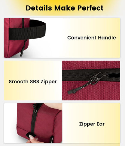 Travel Toiletry Bag for Men - Hanging Toiletries Bag Water Resistant Travel Bag for Toiletries Accessories