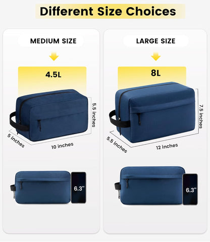 Travel Toiletry Bag for Men - Hanging Toiletries Bag Water Resistant Travel Bag for Toiletries Accessories