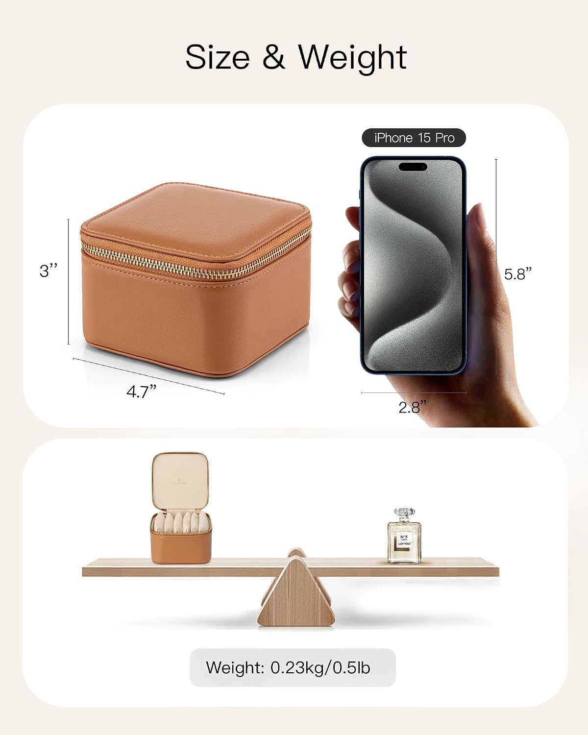 Travel Jewelry Case,Jewelry Box with 12 Velvet Jewelry Pouch Jewelry Travel Organizer for Women Girl Jewelry Case Necklace Rings Earrings Bags Wedding Gifts (White)