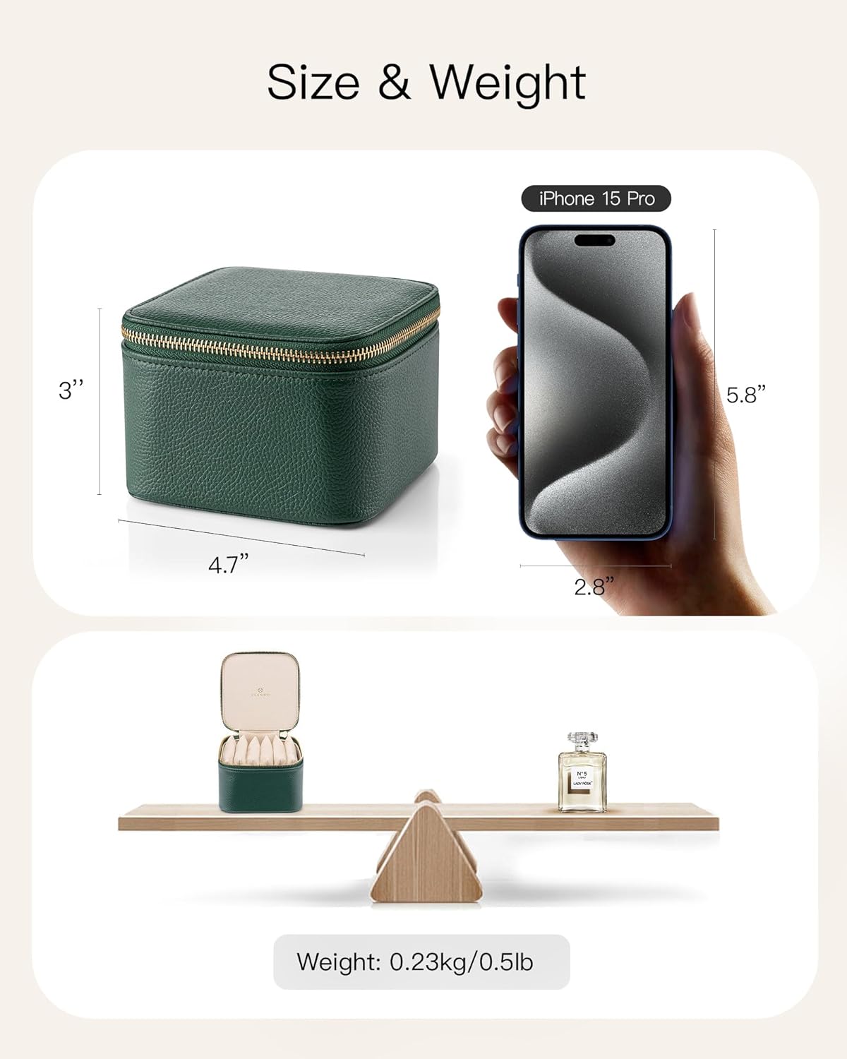 Travel Jewelry Case,Jewelry Box with 12 Velvet Jewelry Pouch Jewelry Travel Organizer for Women Girl Jewelry Case Necklace Rings Earrings Bags Wedding Gifts (White)
