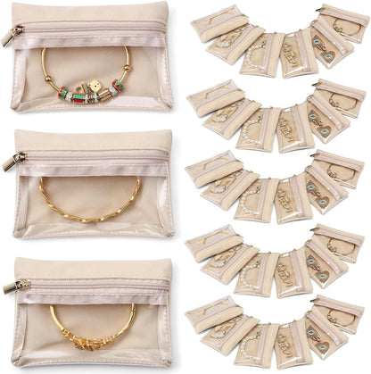 Travel Jewelry Case,Jewelry Box with 12 Velvet Jewelry Pouch Jewelry Travel Organizer for Women Girl Jewelry Case Necklace Rings Earrings Bags Wedding Gifts (White)