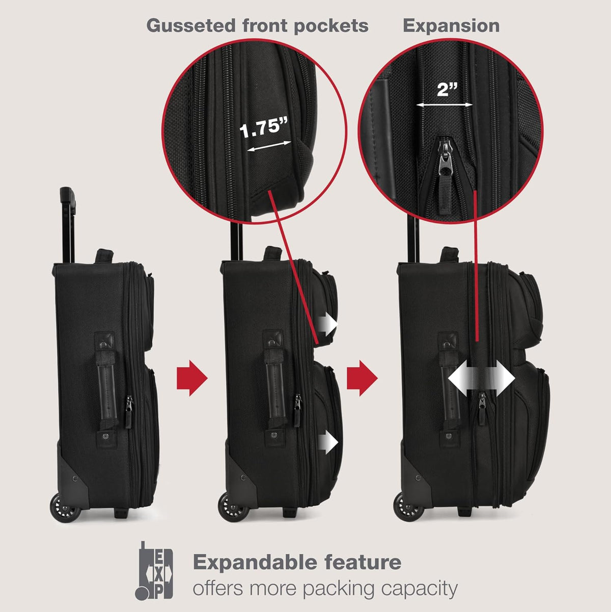 Rio Lightweight Softside Rolling Carry-on Suitcase, 4-Wheel Single, Light Blue