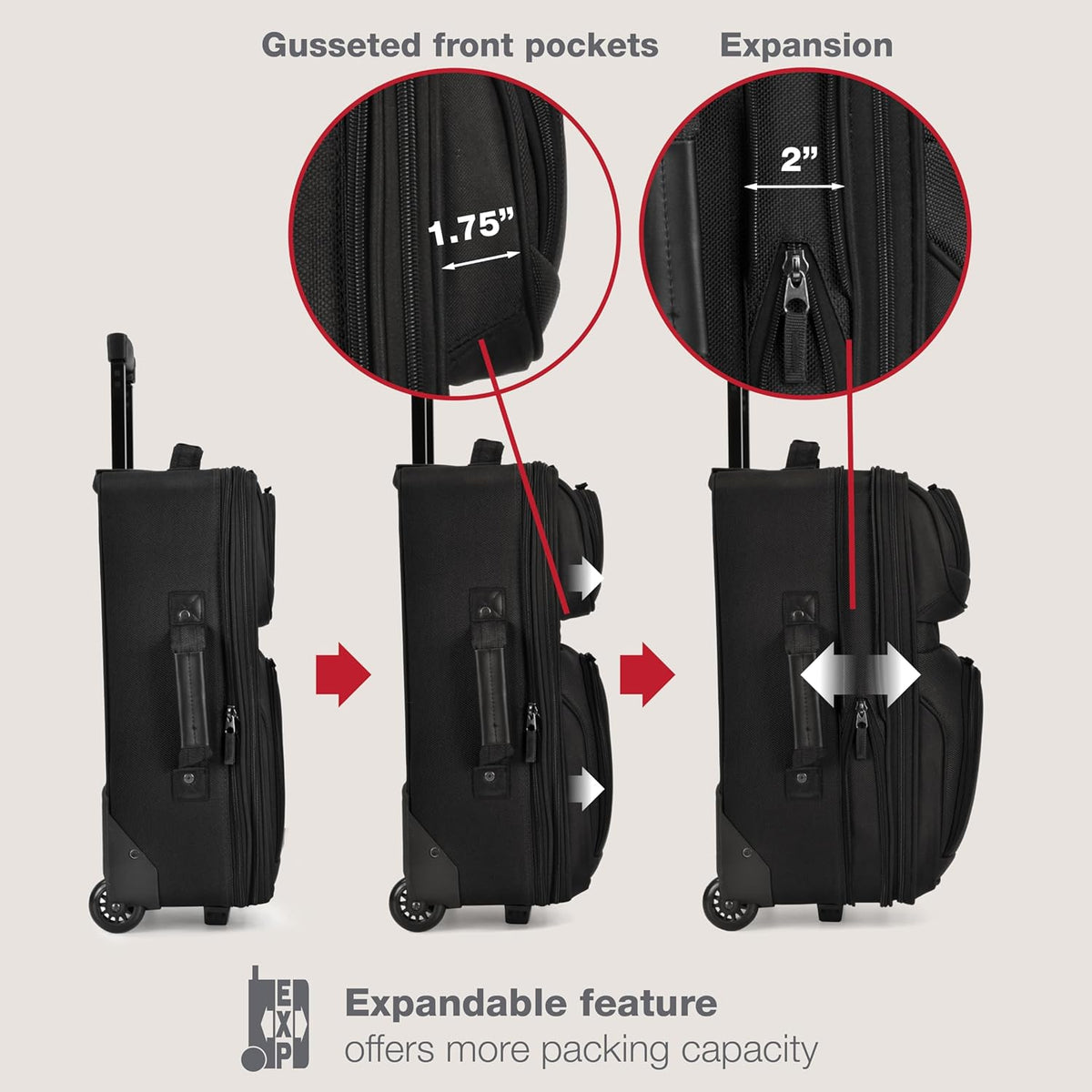 Rio Lightweight Softside Rolling Carry-on Suitcase, 4-Wheel Single, Light Blue