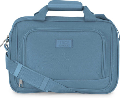 Rio Lightweight Softside Rolling Carry-on Suitcase, 4-Wheel Single, Light Blue