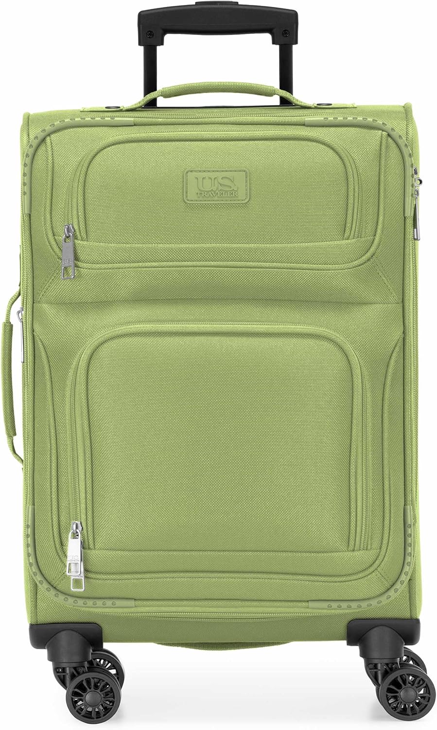Rio Lightweight Softside Rolling Carry-on Suitcase, 4-Wheel Single, Light Blue