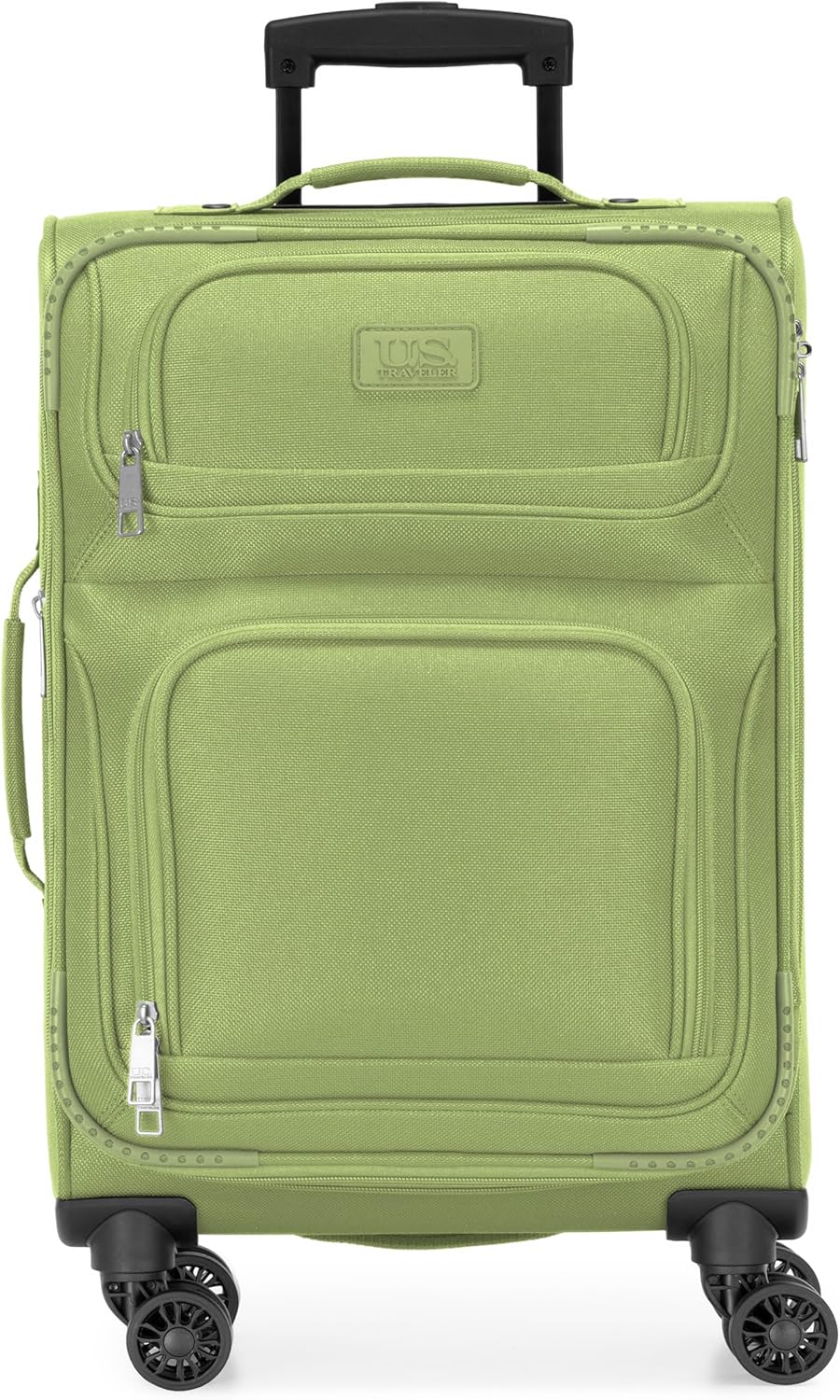Rio Lightweight Softside Rolling Carry-on Suitcase, 4-Wheel Single, Light Blue