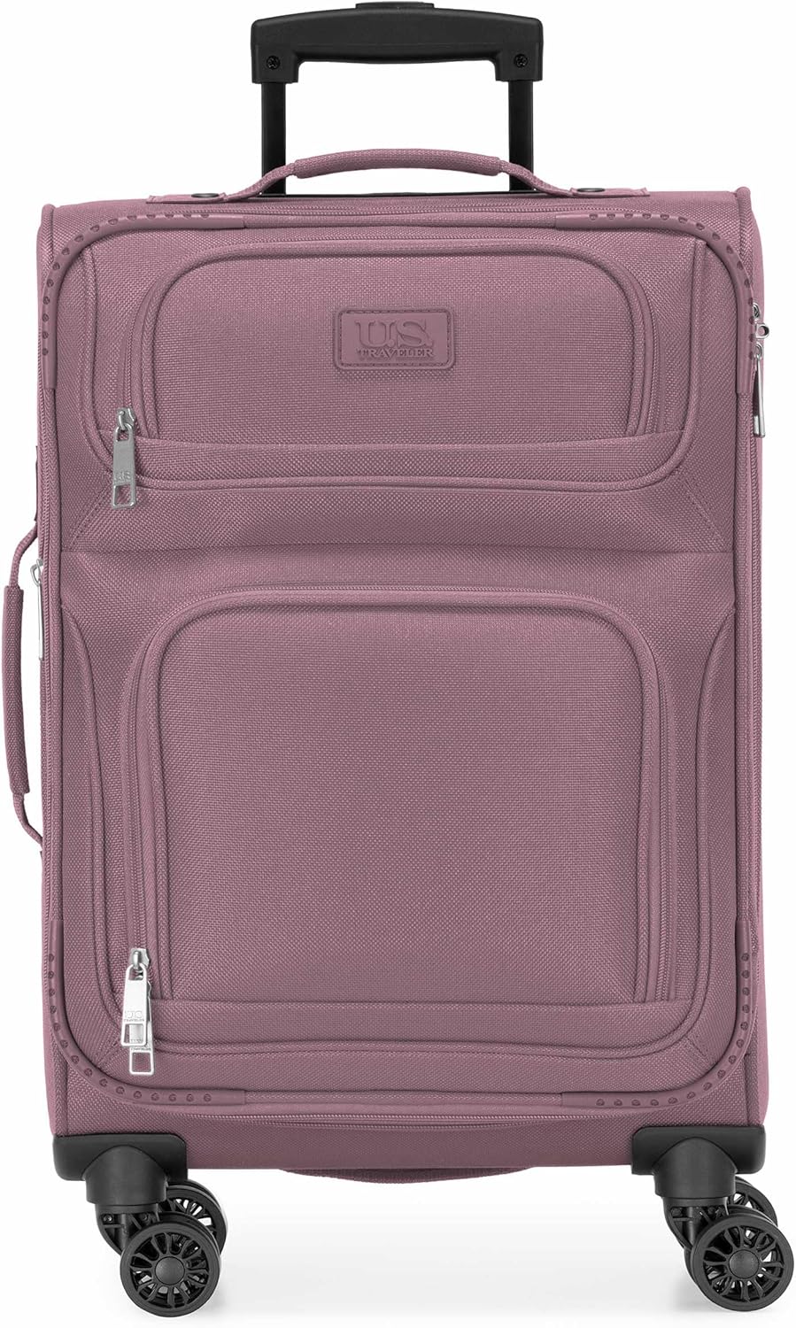Rio Lightweight Softside Rolling Carry-on Suitcase, 4-Wheel Single, Light Blue