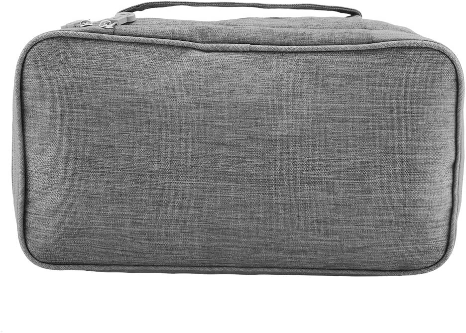 Travel Underwear Organizer, Polyester Large Compartment Travels Storage Organizer Portable USB Case Travel Bra, Bra Bag for Travels Business Trip