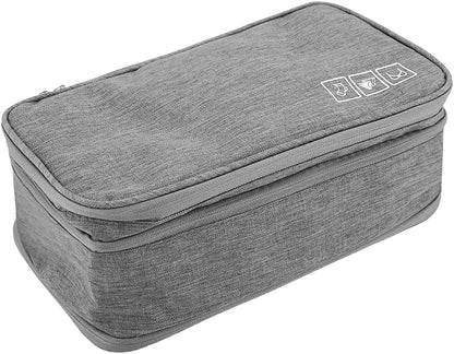 Travel Underwear Organizer, Polyester Large Compartment Travels Storage Organizer Portable USB Case Travel Bra, Bra Bag for Travels Business Trip