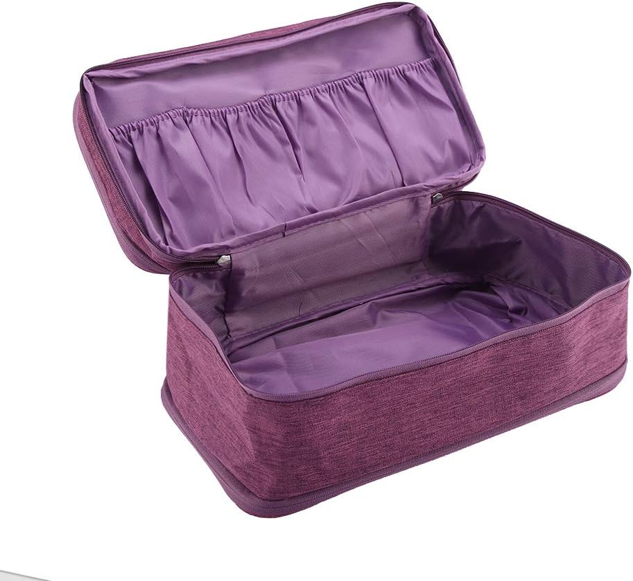 Travel Underwear Organizer, Polyester Large Compartment Travels Storage Organizer Portable USB Case Travel Bra, Bra Bag for Travels Business Trip