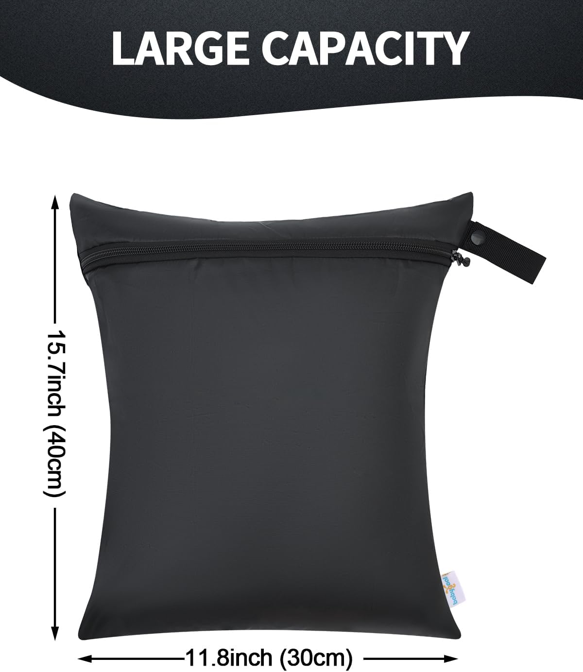 Wet Dry Bags 3 Pack, Waterproof Travel Bags for Baby Diapers, Beach, Pool, Gym, Swimsuits, Food Storage and Wet Clothes