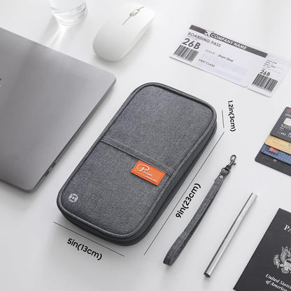 Family Passport Holder Organizer, RFID Blocking Travel Document Case, Lightweight Large Passport Cover Case Waterproof Bag Document Organizer for Women & Men