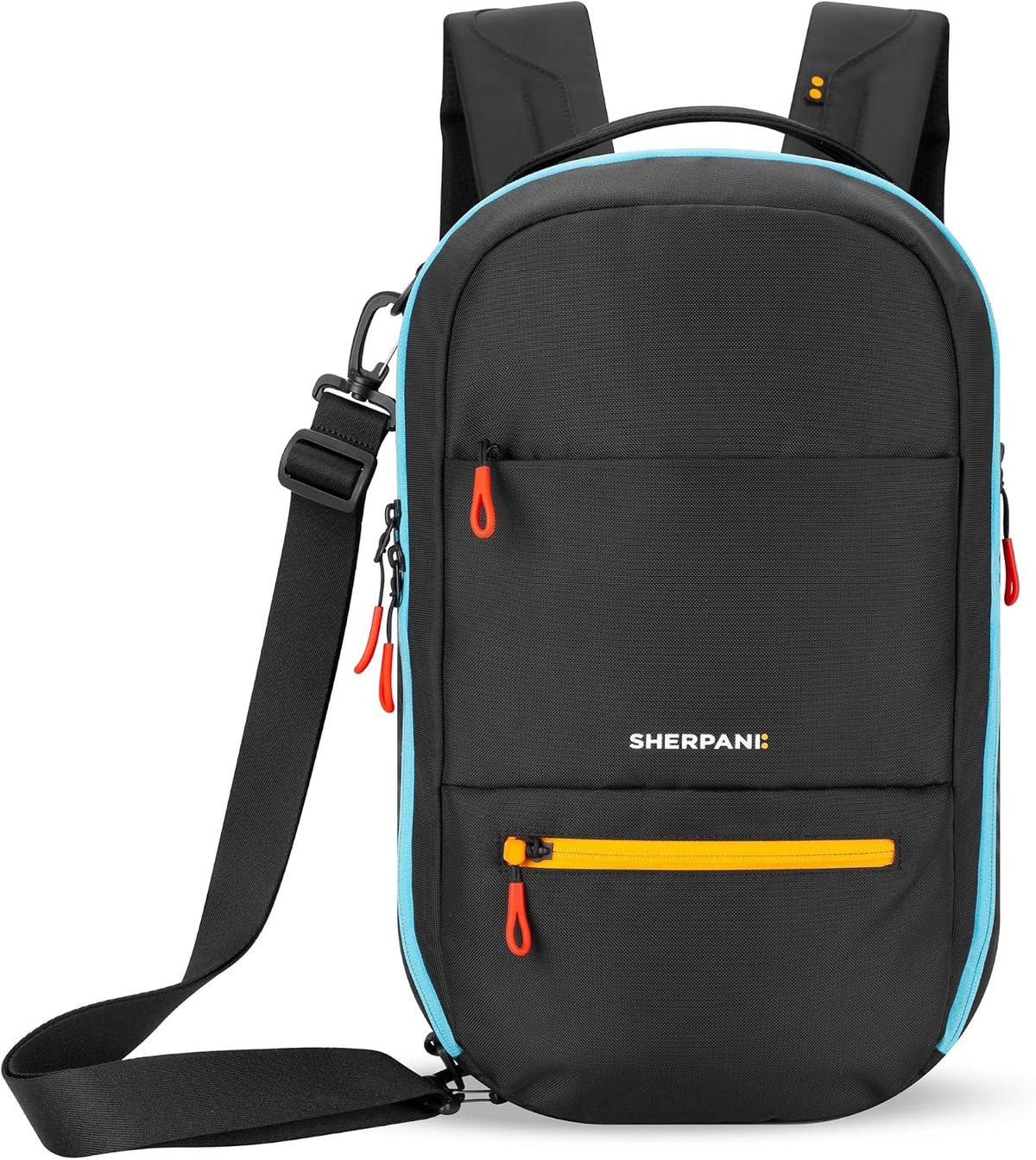 Camden Pro Convertible Backpack for Men Women, Travel Commuter Laptop Backpack & Shoulder Bag, RFID Carry On Personal Item, Expandable, Fits 15.6 Inch Laptop, Travel Gift (Dune)