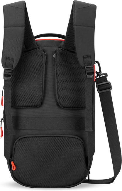 Camden Pro Convertible Backpack for Men Women, Travel Commuter Laptop Backpack & Shoulder Bag, RFID Carry On Personal Item, Expandable, Fits 15.6 Inch Laptop, Travel Gift (Dune)