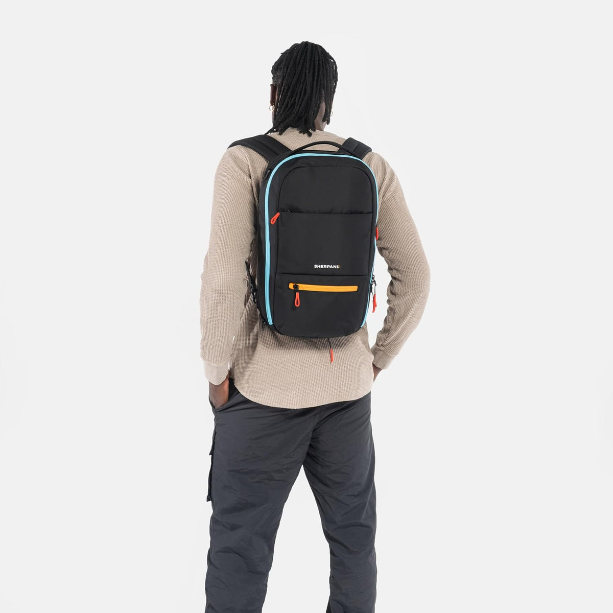 Camden Pro Convertible Backpack for Men Women, Travel Commuter Laptop Backpack & Shoulder Bag, RFID Carry On Personal Item, Expandable, Fits 15.6 Inch Laptop, Travel Gift (Dune)