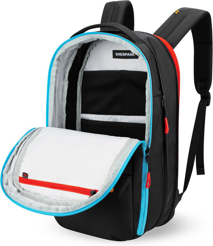 Camden Pro Convertible Backpack for Men Women, Travel Commuter Laptop Backpack & Shoulder Bag, RFID Carry On Personal Item, Expandable, Fits 15.6 Inch Laptop, Travel Gift (Dune)