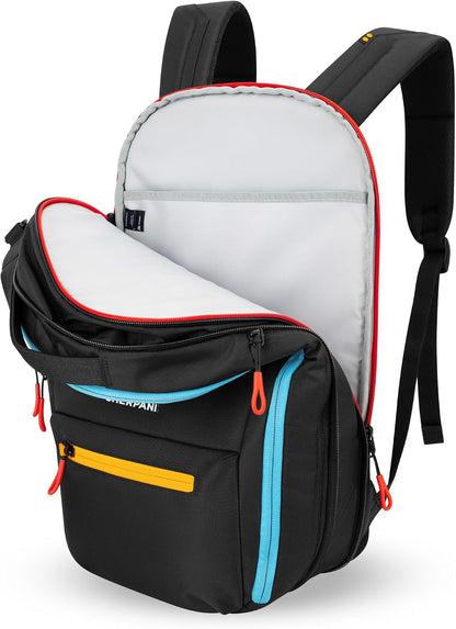 Camden Pro Convertible Backpack for Men Women, Travel Commuter Laptop Backpack & Shoulder Bag, RFID Carry On Personal Item, Expandable, Fits 15.6 Inch Laptop, Travel Gift (Dune)