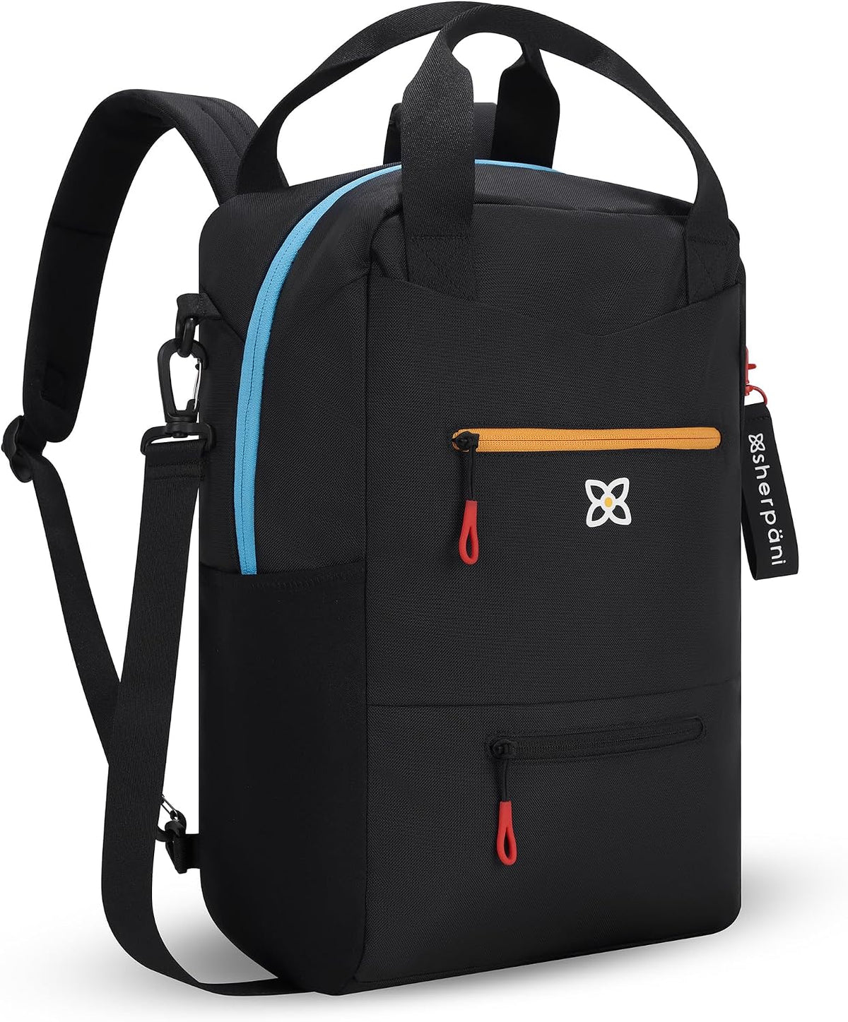 Camden Pro Convertible Backpack for Men Women, Travel Commuter Laptop Backpack & Shoulder Bag, RFID Carry On Personal Item, Expandable, Fits 15.6 Inch Laptop, Travel Gift (Dune)