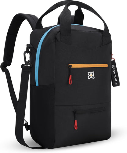 Camden Pro Convertible Backpack for Men Women, Travel Commuter Laptop Backpack & Shoulder Bag, RFID Carry On Personal Item, Expandable, Fits 15.6 Inch Laptop, Travel Gift (Dune)