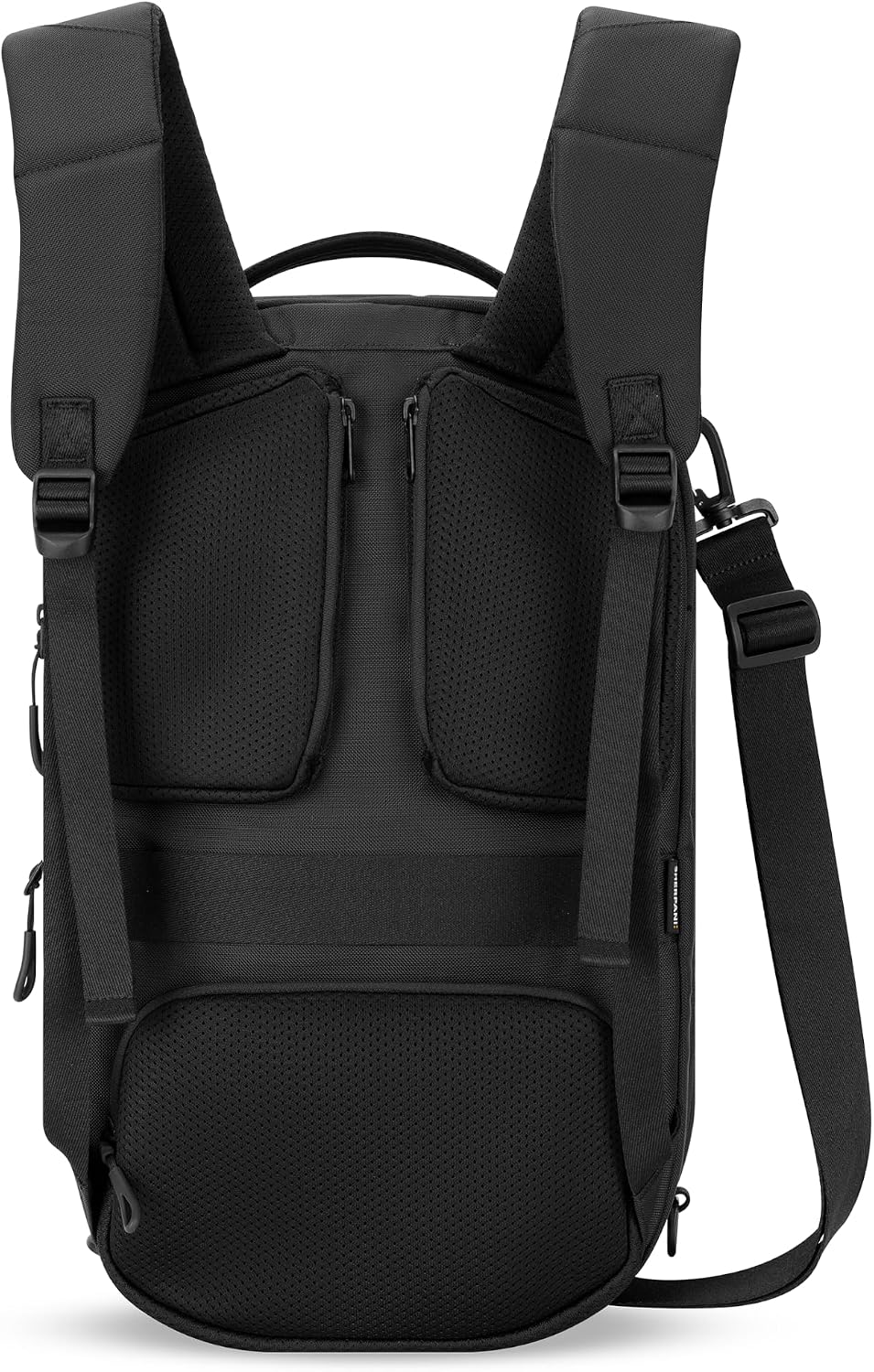 Camden Pro Convertible Backpack for Men Women, Travel Commuter Laptop Backpack & Shoulder Bag, RFID Carry On Personal Item, Expandable, Fits 15.6 Inch Laptop, Travel Gift (Dune)