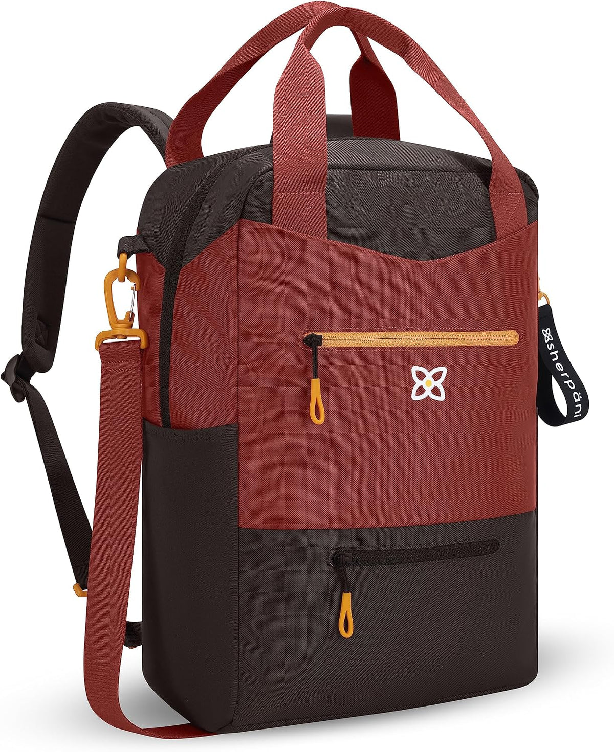 Camden Pro Convertible Backpack for Men Women, Travel Commuter Laptop Backpack & Shoulder Bag, RFID Carry On Personal Item, Expandable, Fits 15.6 Inch Laptop, Travel Gift (Dune)