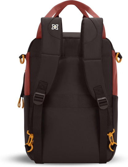 Camden Pro Convertible Backpack for Men Women, Travel Commuter Laptop Backpack & Shoulder Bag, RFID Carry On Personal Item, Expandable, Fits 15.6 Inch Laptop, Travel Gift (Dune)