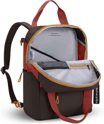 Camden Pro Convertible Backpack for Men Women, Travel Commuter Laptop Backpack & Shoulder Bag, RFID Carry On Personal Item, Expandable, Fits 15.6 Inch Laptop, Travel Gift (Dune)
