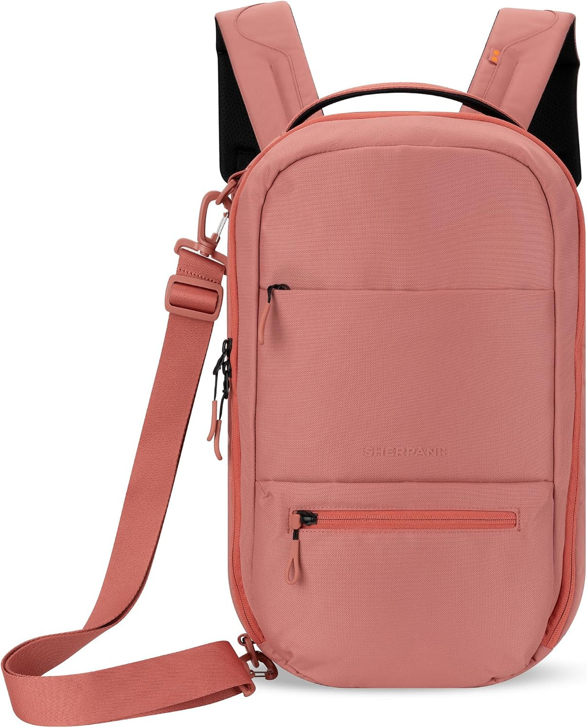 Camden Pro Convertible Backpack for Men Women, Travel Commuter Laptop Backpack & Shoulder Bag, RFID Carry On Personal Item, Expandable, Fits 15.6 Inch Laptop, Travel Gift (Dune)