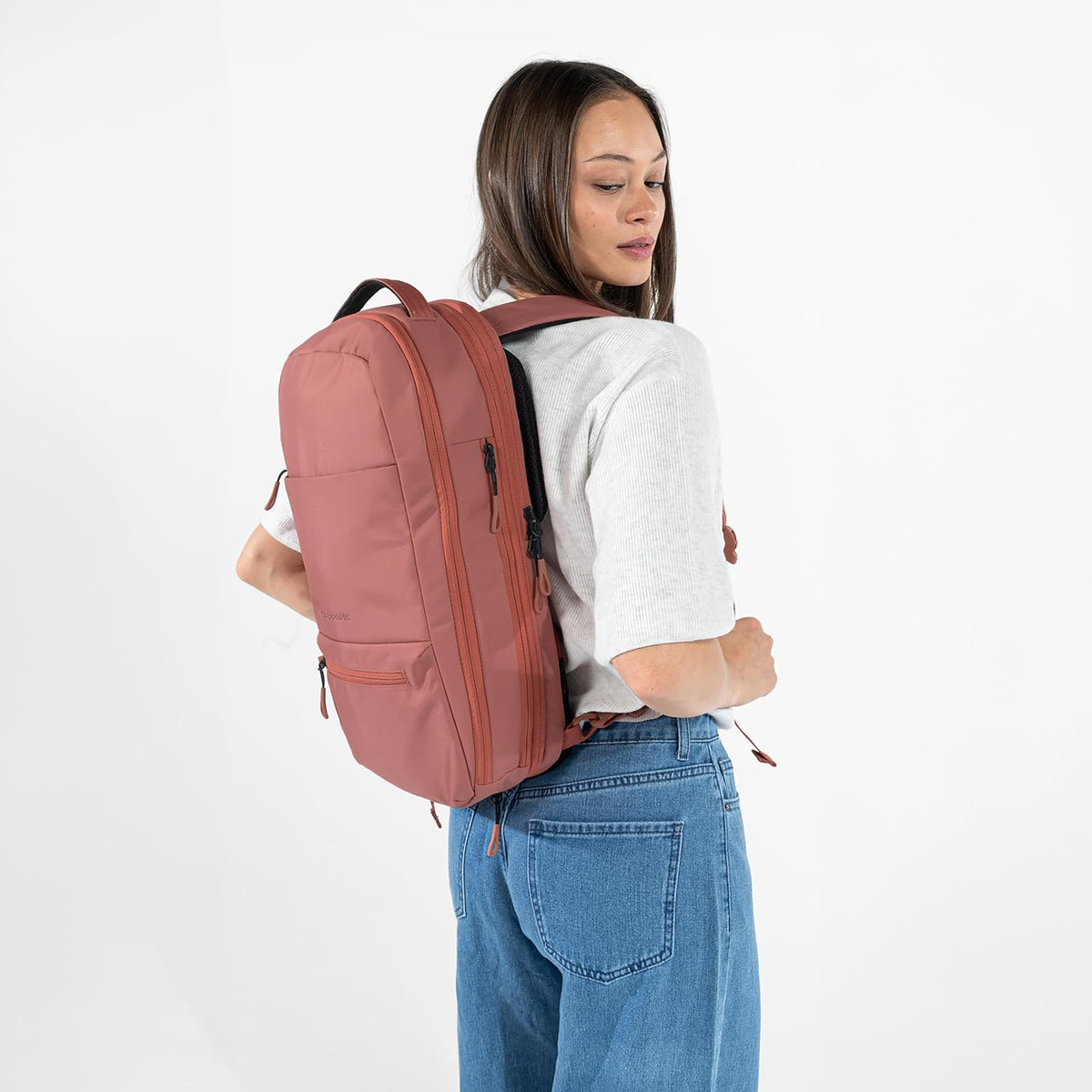 Camden Pro Convertible Backpack for Men Women, Travel Commuter Laptop Backpack & Shoulder Bag, RFID Carry On Personal Item, Expandable, Fits 15.6 Inch Laptop, Travel Gift (Dune)