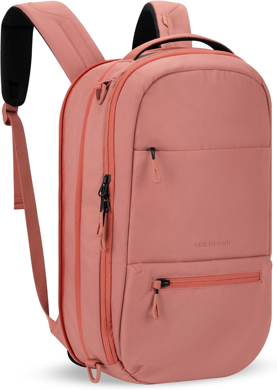 Camden Pro Convertible Backpack for Men Women, Travel Commuter Laptop Backpack & Shoulder Bag, RFID Carry On Personal Item, Expandable, Fits 15.6 Inch Laptop, Travel Gift (Dune)