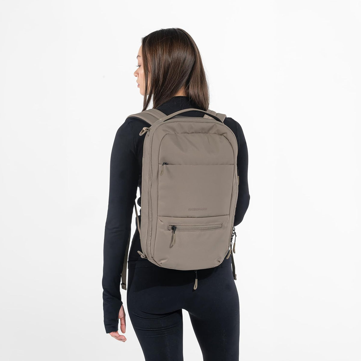 Camden Pro Convertible Backpack for Men Women, Travel Commuter Laptop Backpack & Shoulder Bag, RFID Carry On Personal Item, Expandable, Fits 15.6 Inch Laptop, Travel Gift (Dune)