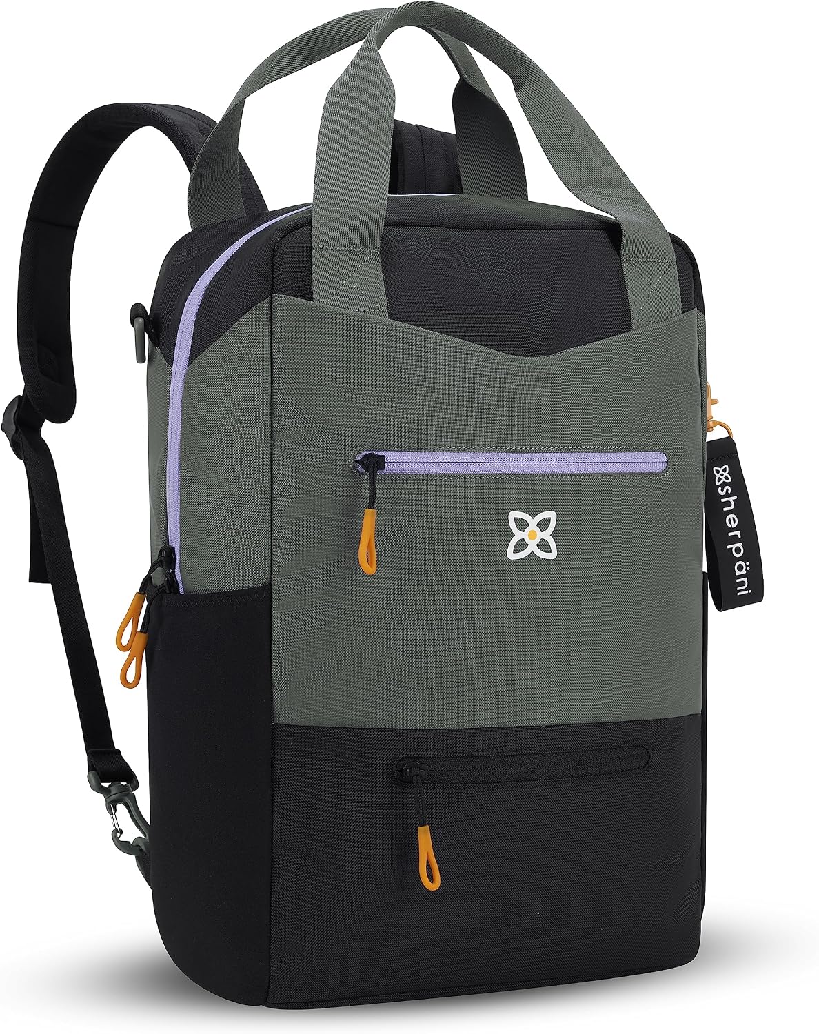 Camden Pro Convertible Backpack for Men Women, Travel Commuter Laptop Backpack & Shoulder Bag, RFID Carry On Personal Item, Expandable, Fits 15.6 Inch Laptop, Travel Gift (Dune)