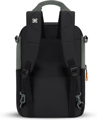 Camden Pro Convertible Backpack for Men Women, Travel Commuter Laptop Backpack & Shoulder Bag, RFID Carry On Personal Item, Expandable, Fits 15.6 Inch Laptop, Travel Gift (Dune)