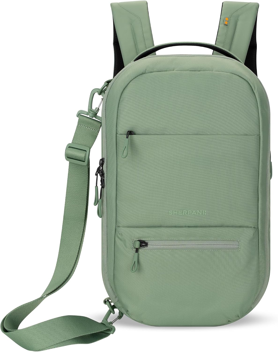 Camden Pro Convertible Backpack for Men Women, Travel Commuter Laptop Backpack & Shoulder Bag, RFID Carry On Personal Item, Expandable, Fits 15.6 Inch Laptop, Travel Gift (Dune)