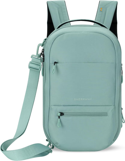 Camden Pro Convertible Backpack for Men Women, Travel Commuter Laptop Backpack & Shoulder Bag, RFID Carry On Personal Item, Expandable, Fits 15.6 Inch Laptop, Travel Gift (Dune)