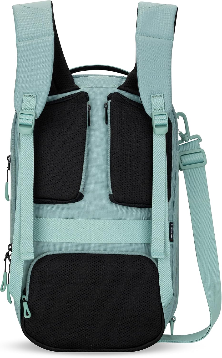 Camden Pro Convertible Backpack for Men Women, Travel Commuter Laptop Backpack & Shoulder Bag, RFID Carry On Personal Item, Expandable, Fits 15.6 Inch Laptop, Travel Gift (Dune)
