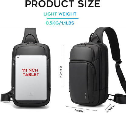 Sling Bag, Large Men's Cross Body bags, Men's Shoulder Bags for Work, Walking, Travel, Hiking…