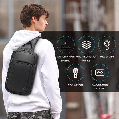 Sling Bag, Large Men's Cross Body bags, Men's Shoulder Bags for Work, Walking, Travel, Hiking…