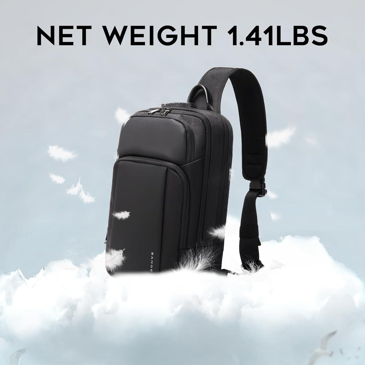 Sling Bag, Large Men's Cross Body bags, Men's Shoulder Bags for Work, Walking, Travel, Hiking…