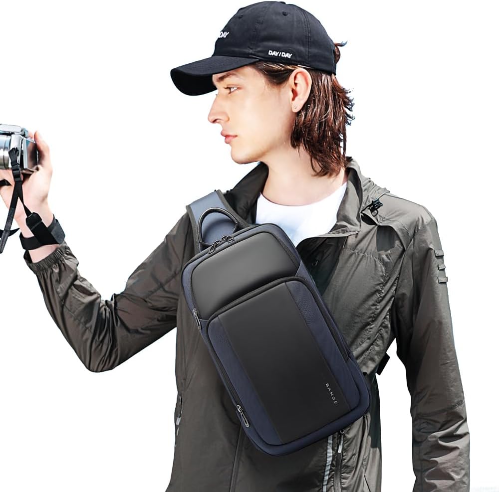 Sling Bag, Large Men's Cross Body bags, Men's Shoulder Bags for Work, Walking, Travel, Hiking…
