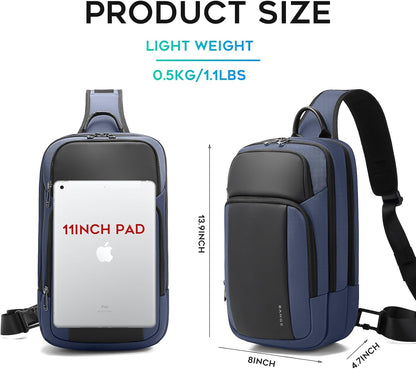 Sling Bag, Large Men's Cross Body bags, Men's Shoulder Bags for Work, Walking, Travel, Hiking…