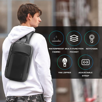 Sling Bag, Large Men's Cross Body bags, Men's Shoulder Bags for Work, Walking, Travel, Hiking…