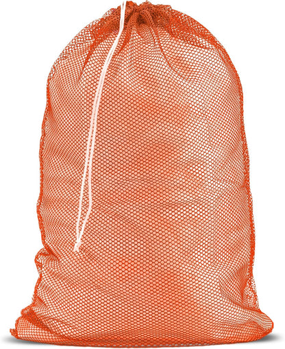 Mesh XL Laundry Bag - Durable, Machine Washable with Secure Drawstring Closure - Perfect for College Dorms, Laundromats, Apartments (Black, Large 24" x 36")