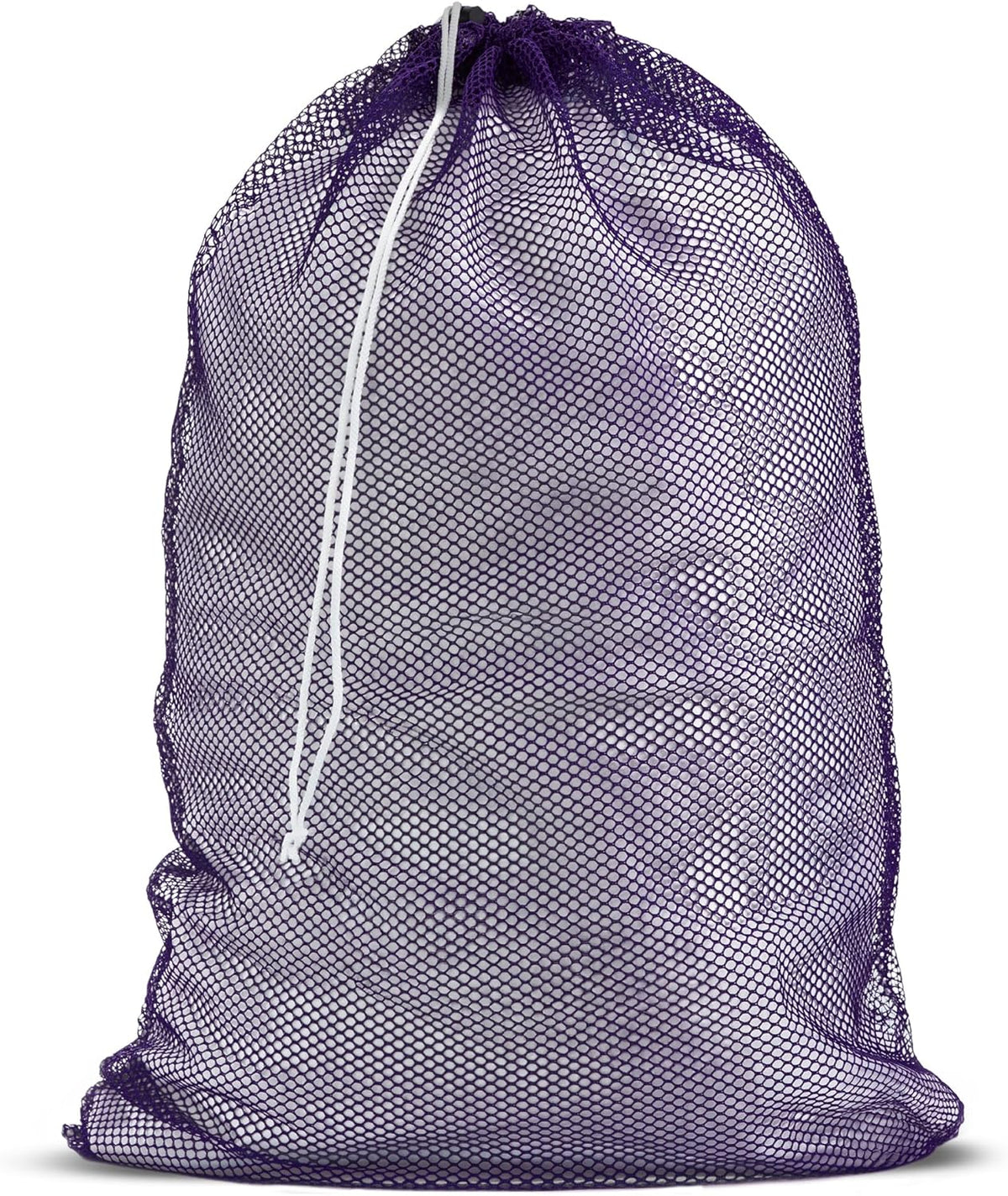 Mesh XL Laundry Bag - Durable, Machine Washable with Secure Drawstring Closure - Perfect for College Dorms, Laundromats, Apartments (Black, Large 24" x 36")